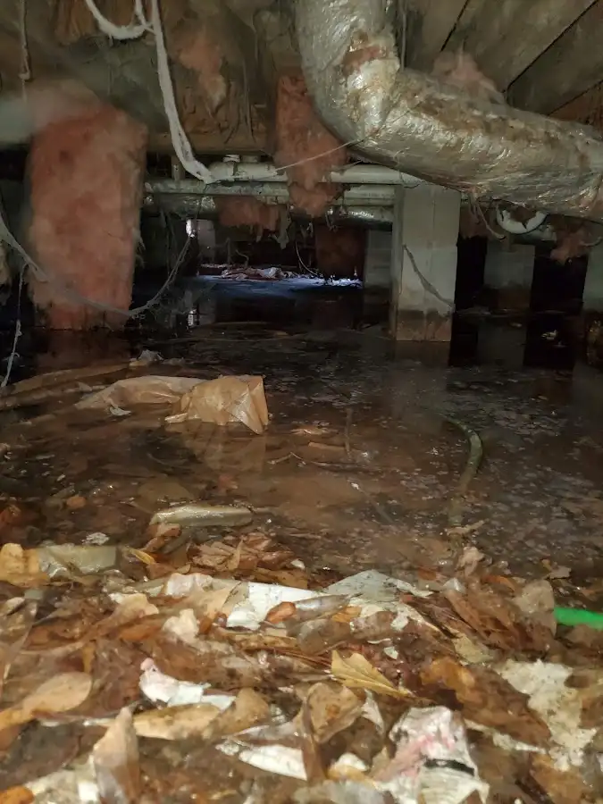Crawl space flood assessment for Commercial Water Damage Restoration in Willowick